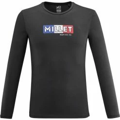 T-shirts MILLET M100 TS LS M BLACK 23 Noir