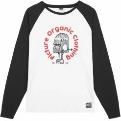 T-shirts PICTURE RANDO RAGLAN TEE WHITE 22 Blanc / Noir