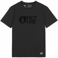 T-shirts PICTURE BASEMENT FLOCK TEE BLACK 22 Noir