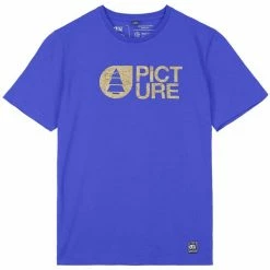 T-shirts PICTURE BASEMENT CORK TEE ELECTRIC BLUE 22 Bleu