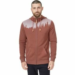 Sweatshirts TENTREE M JUNIPER ZIP HOODIE CHERRY MAHOGANY HEATHER 22 Marron