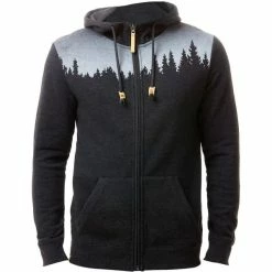 Sweatshirts TENTREE M JUNIPER ZIP HOODIE METEORITE BLACK HEATHER 23 Gris