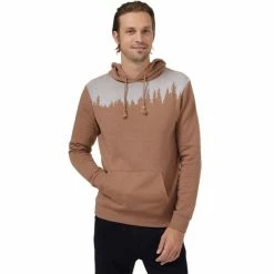 Sweatshirts TENTREE M JUNIPER HOODIE FOXTROT BROWN HEATHER 22 Marron
