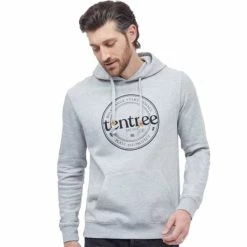 Sweatshirts TENTREE M TENTREE CREST HOODIE HI RISE GREY HEATHER 22 Gris