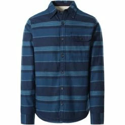 Chemises THE NORTH FACE M CAMPSHIRE SHIRT MRYBULHLFDMSTRP 22 Bleu