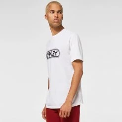 T-shirts OAKLEY RETRO PLATED B1B TEE WHITE 22 Blanc -Vêtements casual Homme Soldes Boutique 9 94644 foa402527 100 06
