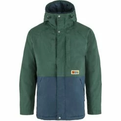 FJALLRAVEN Vestes FJÄLLRÄVEN VARDAG LITE PADDED JACKET M ARCTIC GREEN-STORM 22 Bleu / Vert