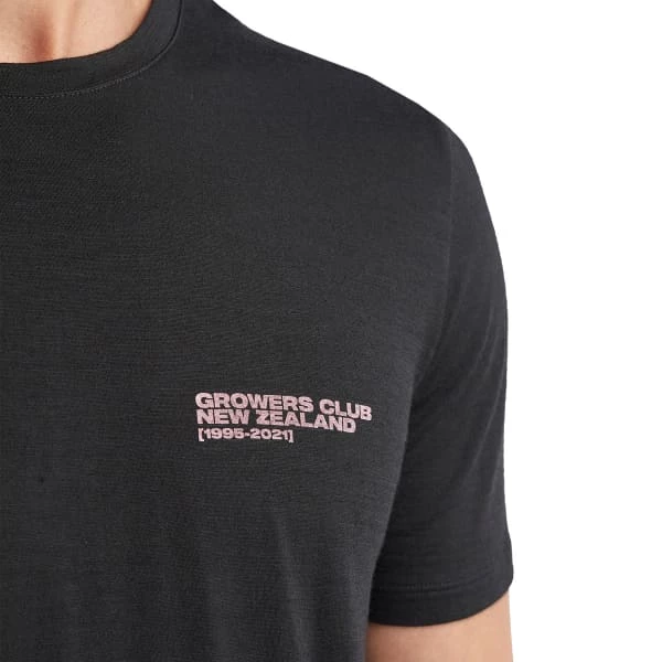 T-shirts ICEBREAKER M TECH LITE SS CREWE GROWERS CLUB BLACK 21 Noir 6 T-shirts ICEBREAKER M TECH LITE SS CREWE GROWERS CLUB BLACK 21 Noir – Image 4