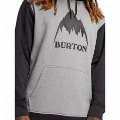 Sweatshirts BURTON M OAK PULLOVER HOODIE GRAY HEATHER/TRUE BLACK 23 Gris / Noir -Vêtements casual Homme Soldes Boutique 9 95708 m oak pullover hoodie gray heather true black 16223112 020 05