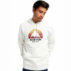 Sweatshirts BURTON UNDERHILL PULLOVER HOODIE STOUT WHITE 22 Blanc