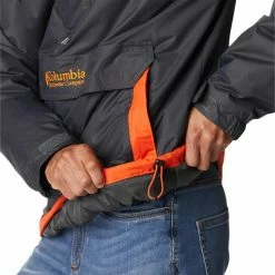 Vestes COLUMBIA CHALLENGER PULLOVER SHARK, RED QUARTZ 22 Gris / Orange -Vêtements casual Homme Soldes Boutique 9 95857 challenger pullover shark red quartz 1698431 009 04