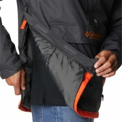 Vestes COLUMBIA CHALLENGER PULLOVER SHARK, RED QUARTZ 22 Gris / Orange -Vêtements casual Homme Soldes Boutique 9 95857 challenger pullover shark red quartz 1698431 009 05