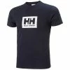 T-shirts HELLY HANSEN BOX T NAVY 23 Bleu -Vêtements casual Homme Soldes Boutique 9 96652 box t navy 53285 599 01