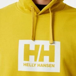Sweatshirts HELLY HANSEN BOX HOODIE ANTIQUE MOSS 22 Jaune -Vêtements casual Homme Soldes Boutique 9 96657 box hoodie antique moss 53289 380 05
