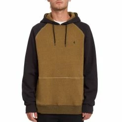 Sweatshirts VOLCOM HOMAK PO M GOLDEN BROWN 22 Vert / Gris