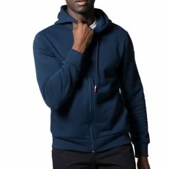 Sweatshirts ROSSIGNOL LOGO SWEAT FZ HOOD FL DARK NAVY 23 Bleu