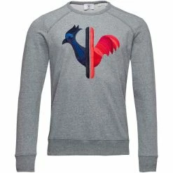 Sweatshirts ROSSIGNOL SWEAT ROOSTER EMB HEATHER GREY 22 Gris