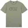 T-shirts PICTURE BASEMENT FLOCK TEE DUSTY OLIVE 22 Vert -Vêtements casual Homme Soldes Boutique 9 98668 mts849 c 01