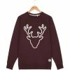 Sweatshirts FRENCH DISORDER CLYDE RUDOLPH DARK BURGUNDY 22 Rouge 2 Sweatshirts FRENCH DISORDER CLYDE RUDOLPH DARK BURGUNDY 22 Rouge -Vêtements casual Homme Soldes Boutique 9 99167 clyde rudolph dark burgundy hsw3 rudol db 01