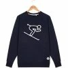 Sweatshirts FRENCH DISORDER CLYDE SKIEUR NAVY 23 Bleu -Vêtements casual Homme Soldes Boutique 9 99168 clyde skieur navy hsw3 skieu nav 01